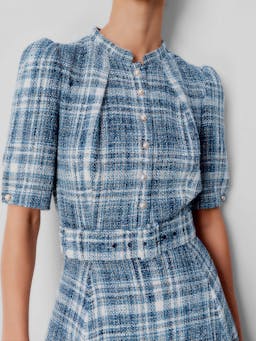 Ahana boucle check dress DRESSES Beulah London    - Collagerie