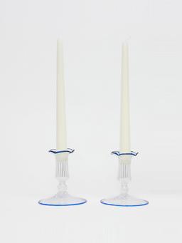 Blue Isla candle holders (set of 2) SHOP Maison Margaux    - Collagerie