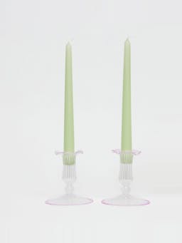 Pink Isla candleholders, set of 2  Maison Margaux    - Collagerie