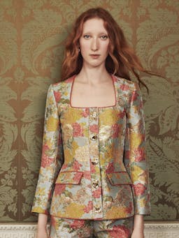 Chiara floral jacquard jacket JACKET Markarian    - Collagerie