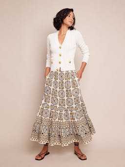 Turtledove medallion tile Chase skirt Skirts Cara Cara    - Collagerie