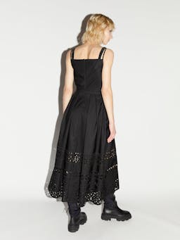 Black embellished faille Roseanna dress Dresses Huishan Zhang    - Collagerie