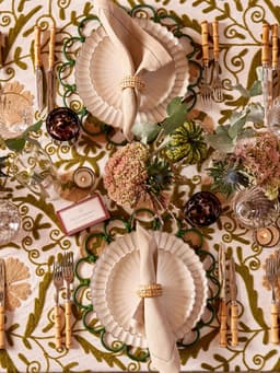 Autumn Suzani tablecloth SALES Maison Margaux    - Collagerie