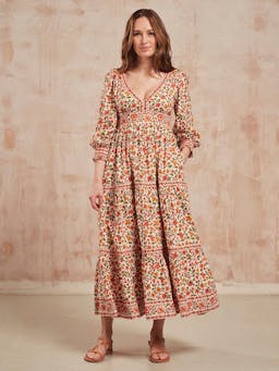 Maple jaal Alicia dress Dresses Pink City Prints    - Collagerie