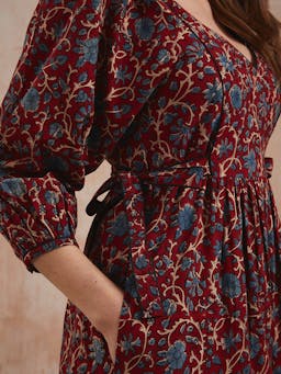 Cedar jaal Laura dress Dresses Pink City Prints    - Collagerie