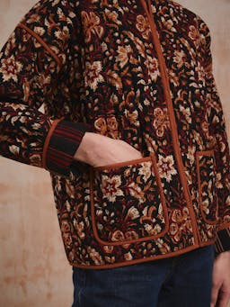 Tan jaal Penny jacket Jacket Pink City Prints    - Collagerie