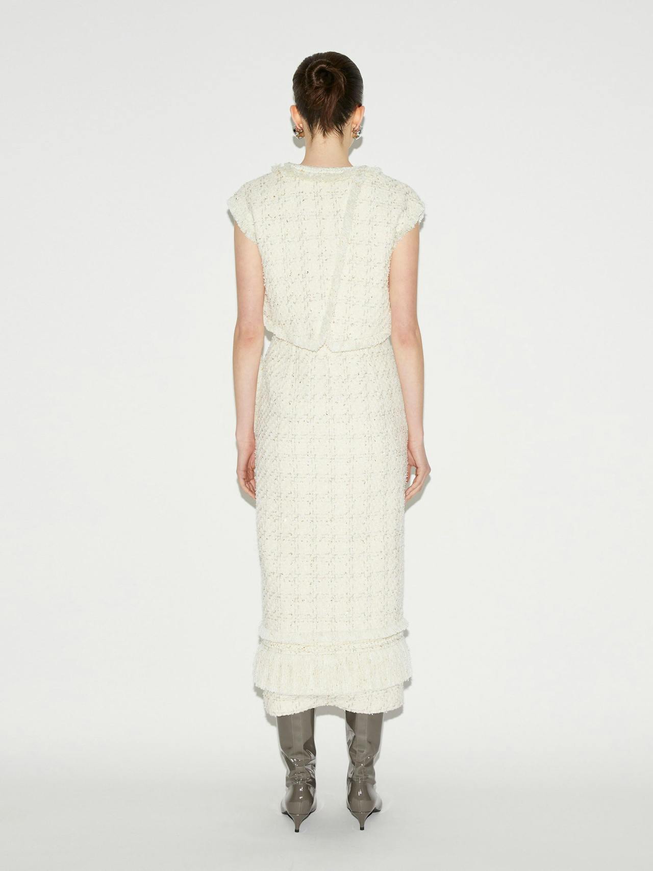 Peyton vest ivory tweed Dresses Huishan Zhang    - Collagerie