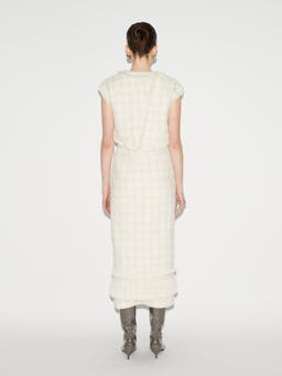 Peyton vest ivory tweed Dresses Huishan Zhang    - Collagerie