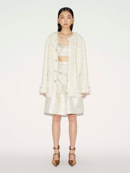 Jacob jacket ivory tweed Coats & Jackets Huishan Zhang    - Collagerie