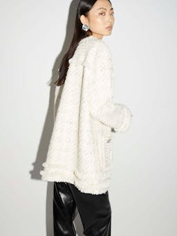 Jacob jacket ivory tweed Coats & Jackets Huishan Zhang    - Collagerie