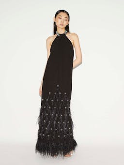 Black sable Vic gown  Huishan Zhang    - Collagerie