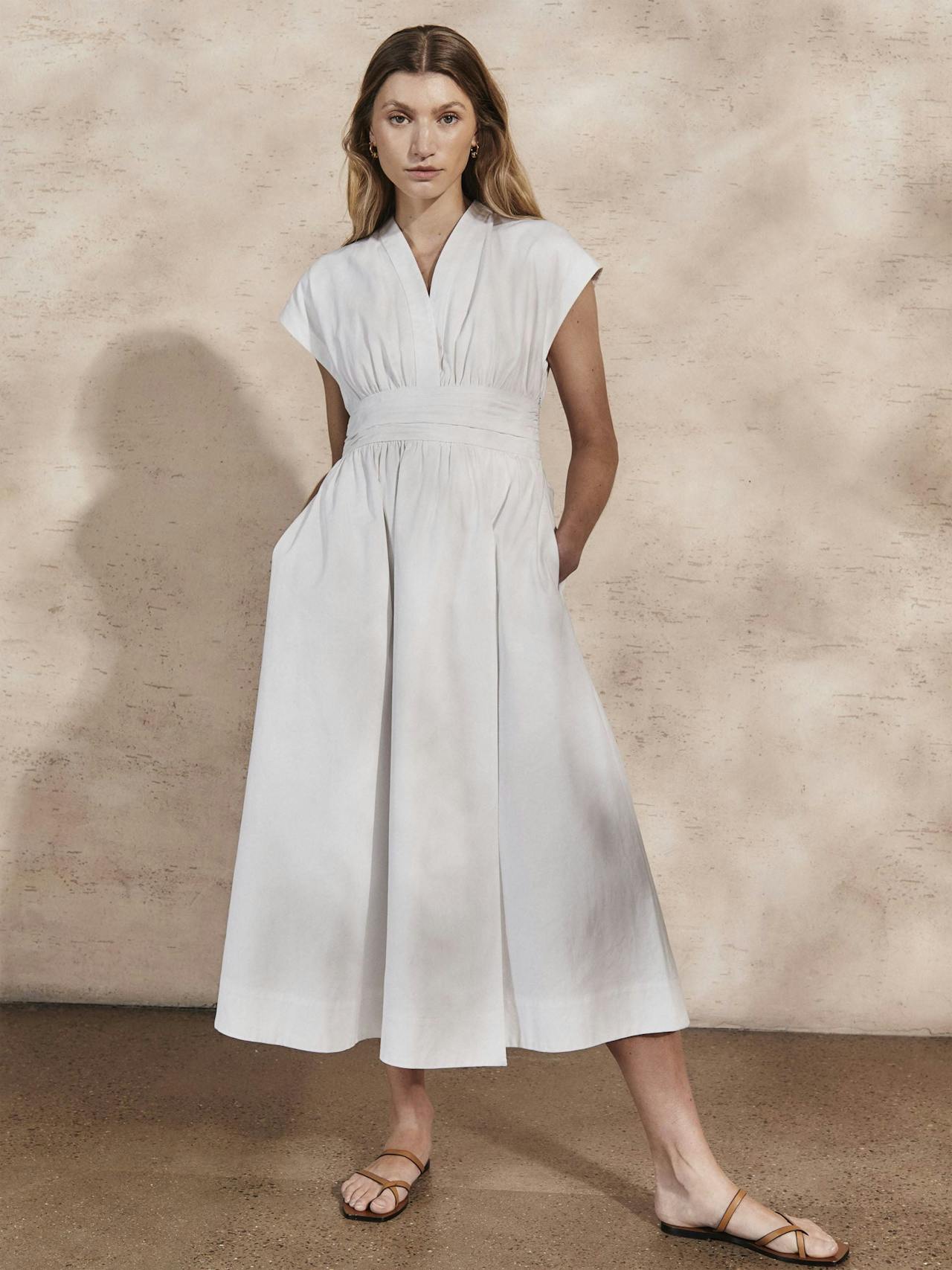 Georgia pearl cotton twill dress Dresses Mondo Corsini    - Collagerie