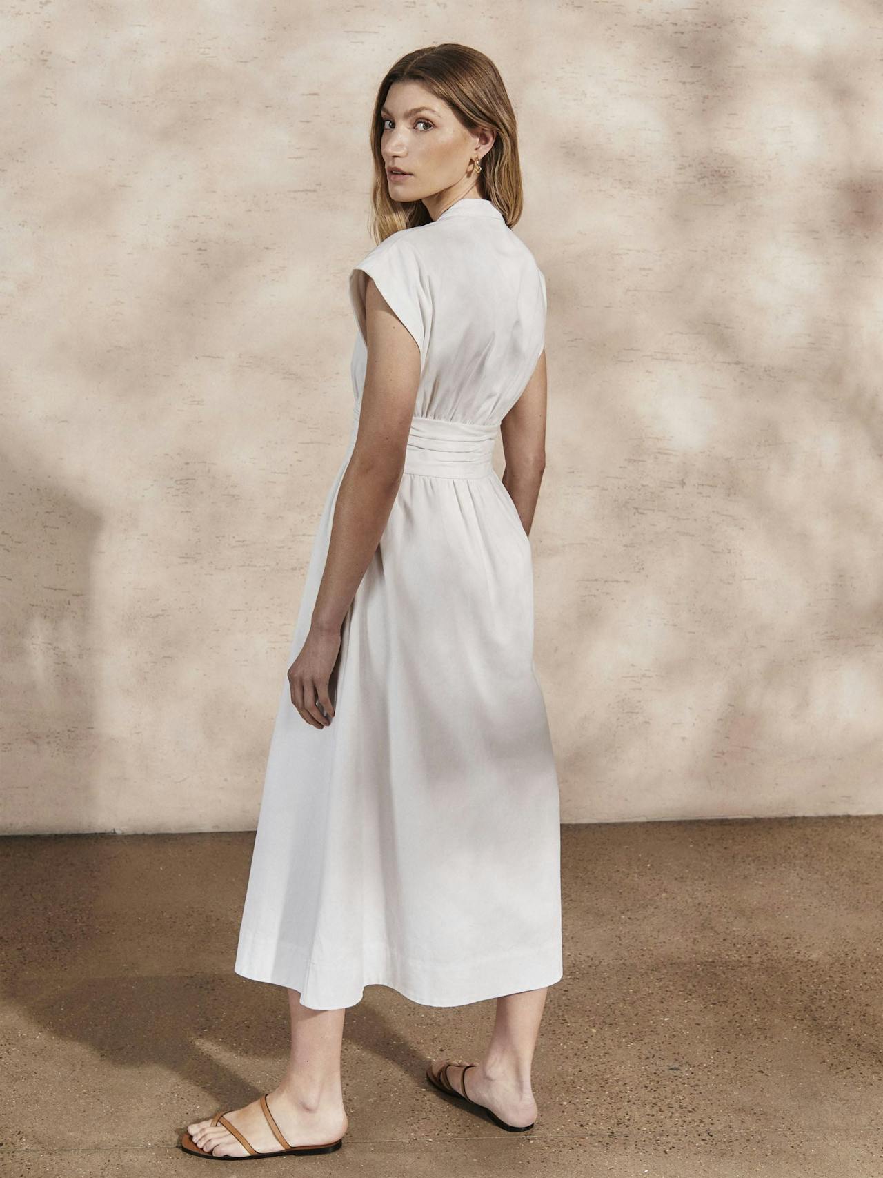 Georgia pearl cotton twill dress Dresses Mondo Corsini    - Collagerie