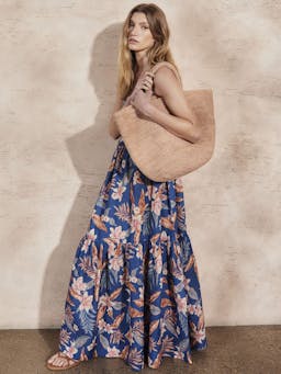 Dorothy hibiscus linen dress Dresses Mondo Corsini    - Collagerie