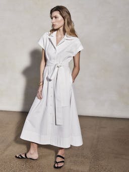 Lucy pearl cotton twill dress Dresses Mondo Corsini    - Collagerie