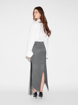 Thalia skirt grey tailoring embellished tulle Skirts Huishan Zhang    - Collagerie