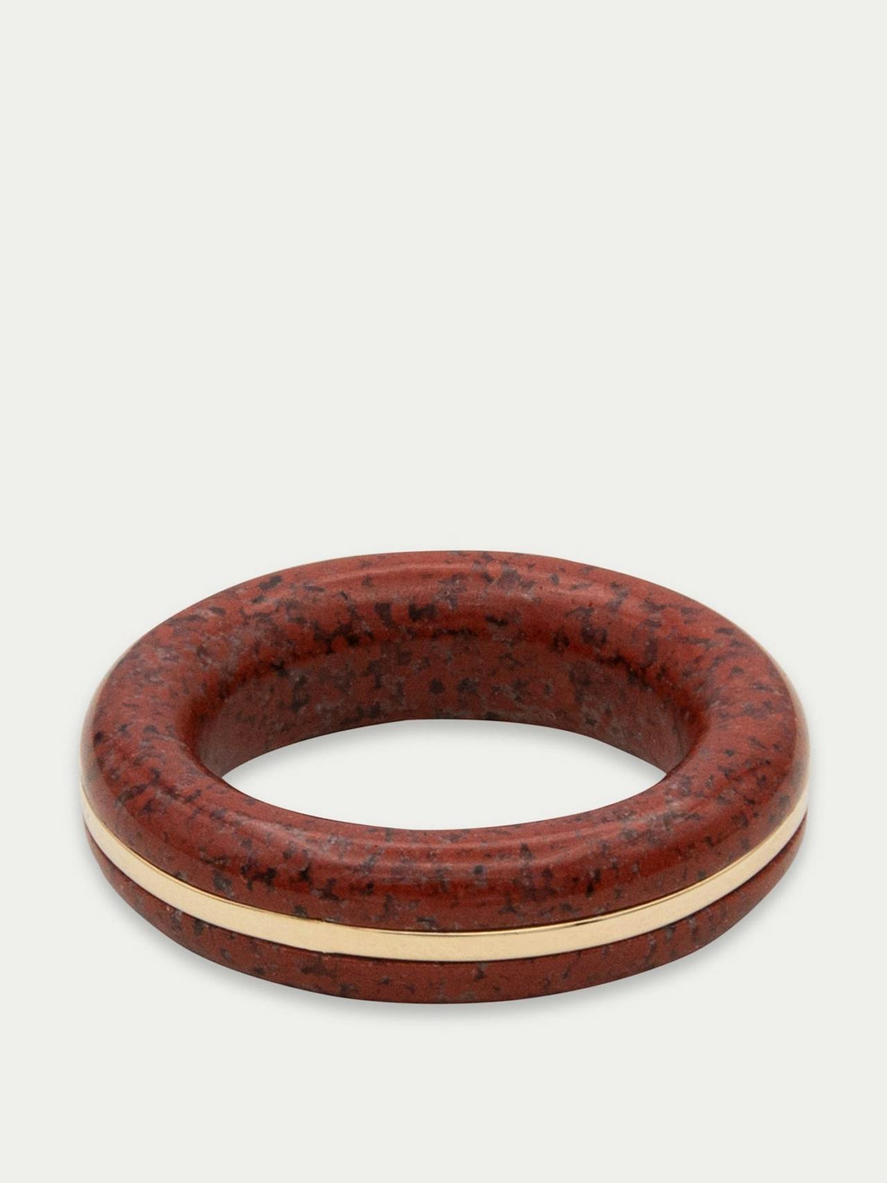 Essential Gem red jasper stacking ring