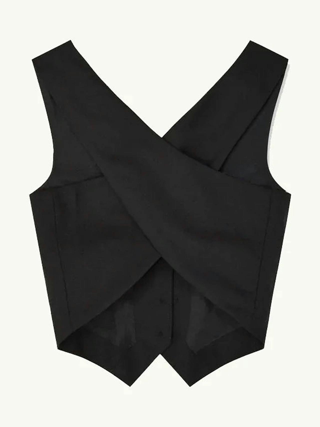 Black Johnny waistcoat Top Racil    - Collagerie