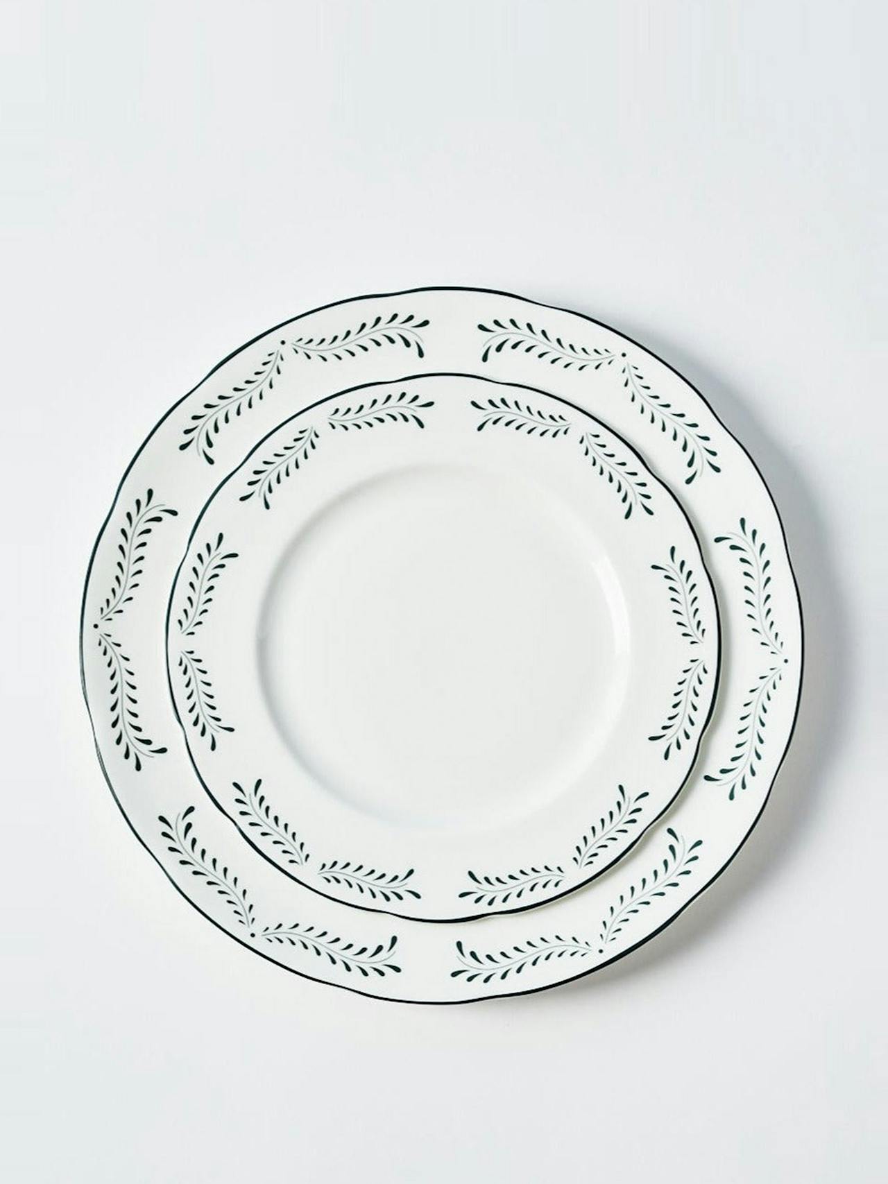 The Margaux olive dinner plates, set of 4