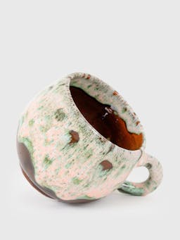 Medium piink guava lava mug  Flukette    - Collagerie