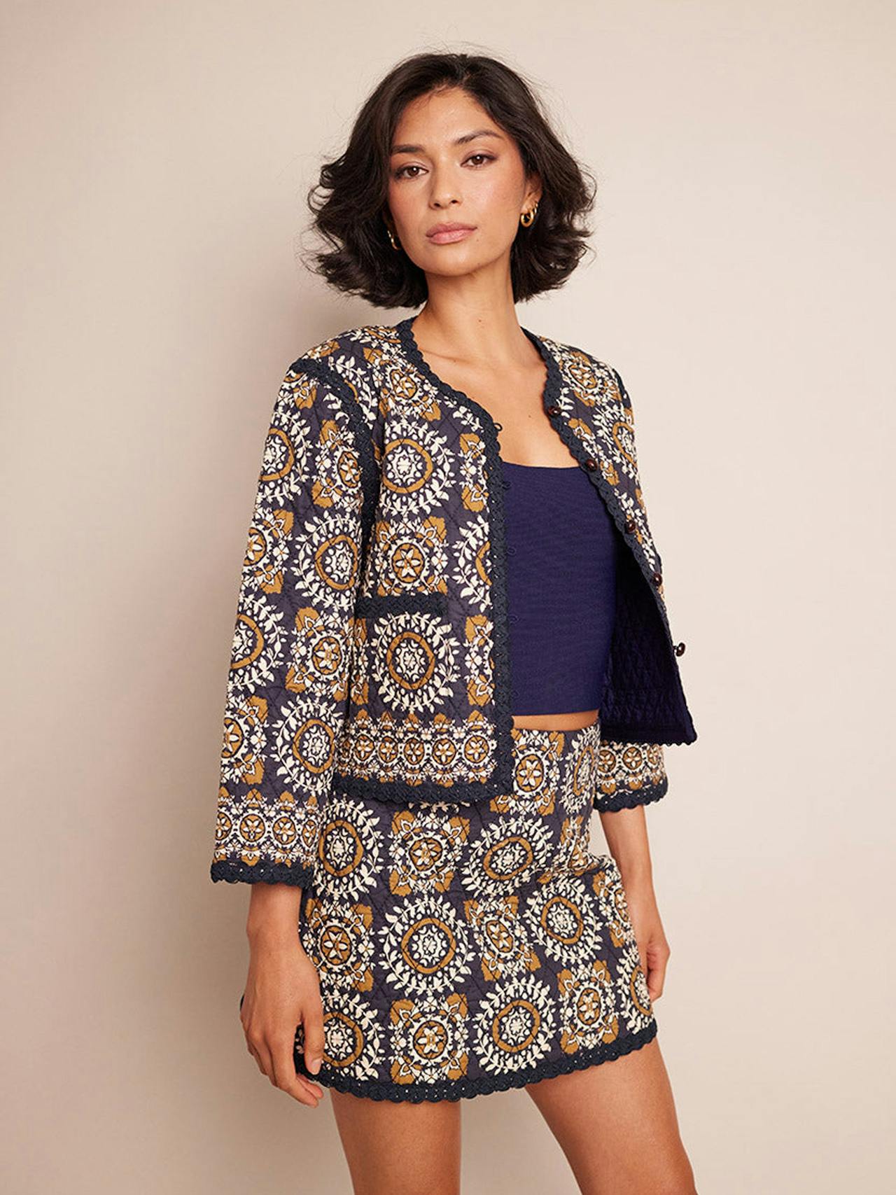 Blue medallion til Marissa jacket Jackets Cara Cara    - Collagerie