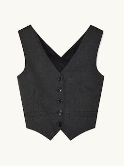 Pinstripe Johnny waistcoat Top Racil    - Collagerie