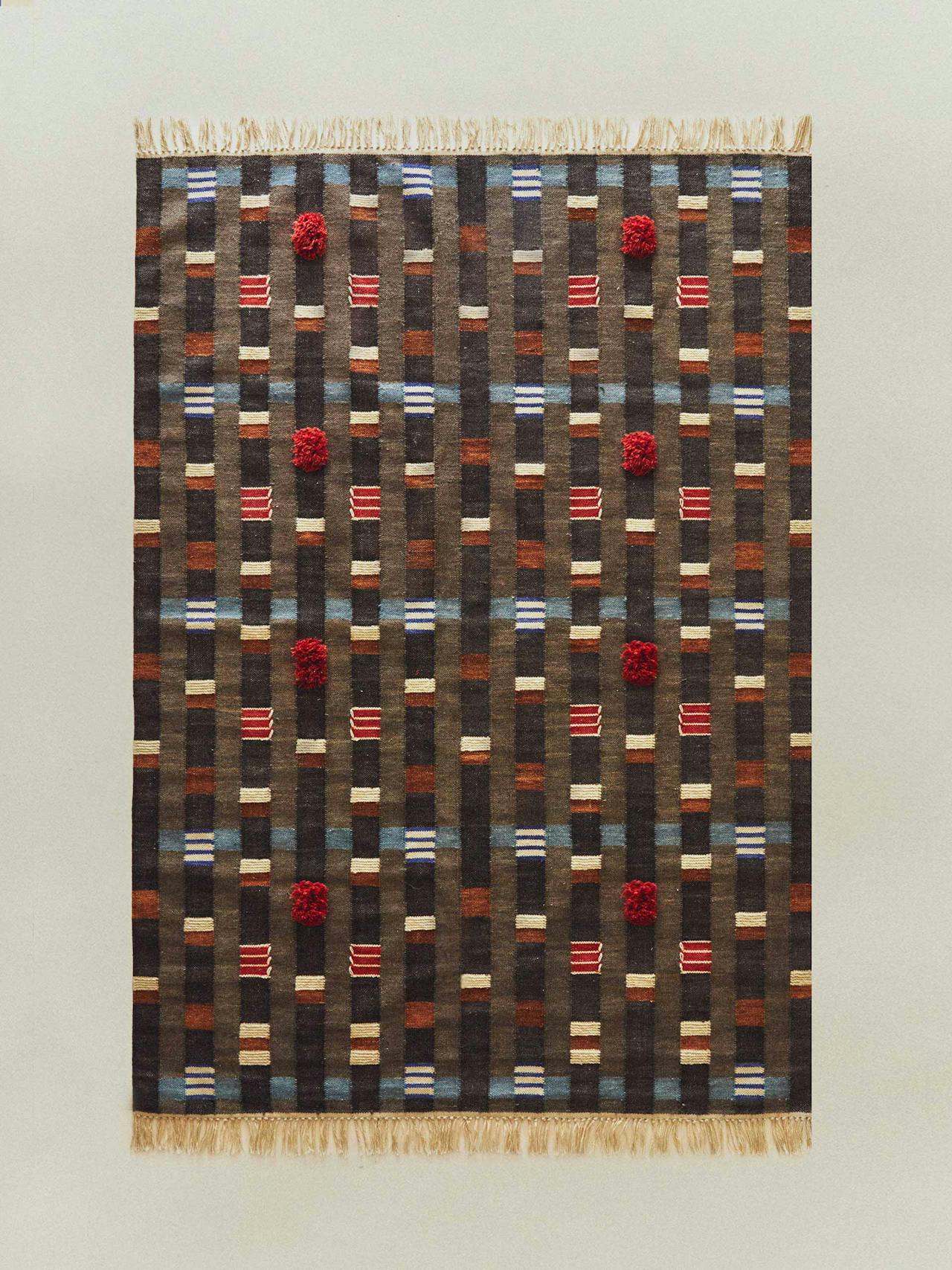 Textured wool rug