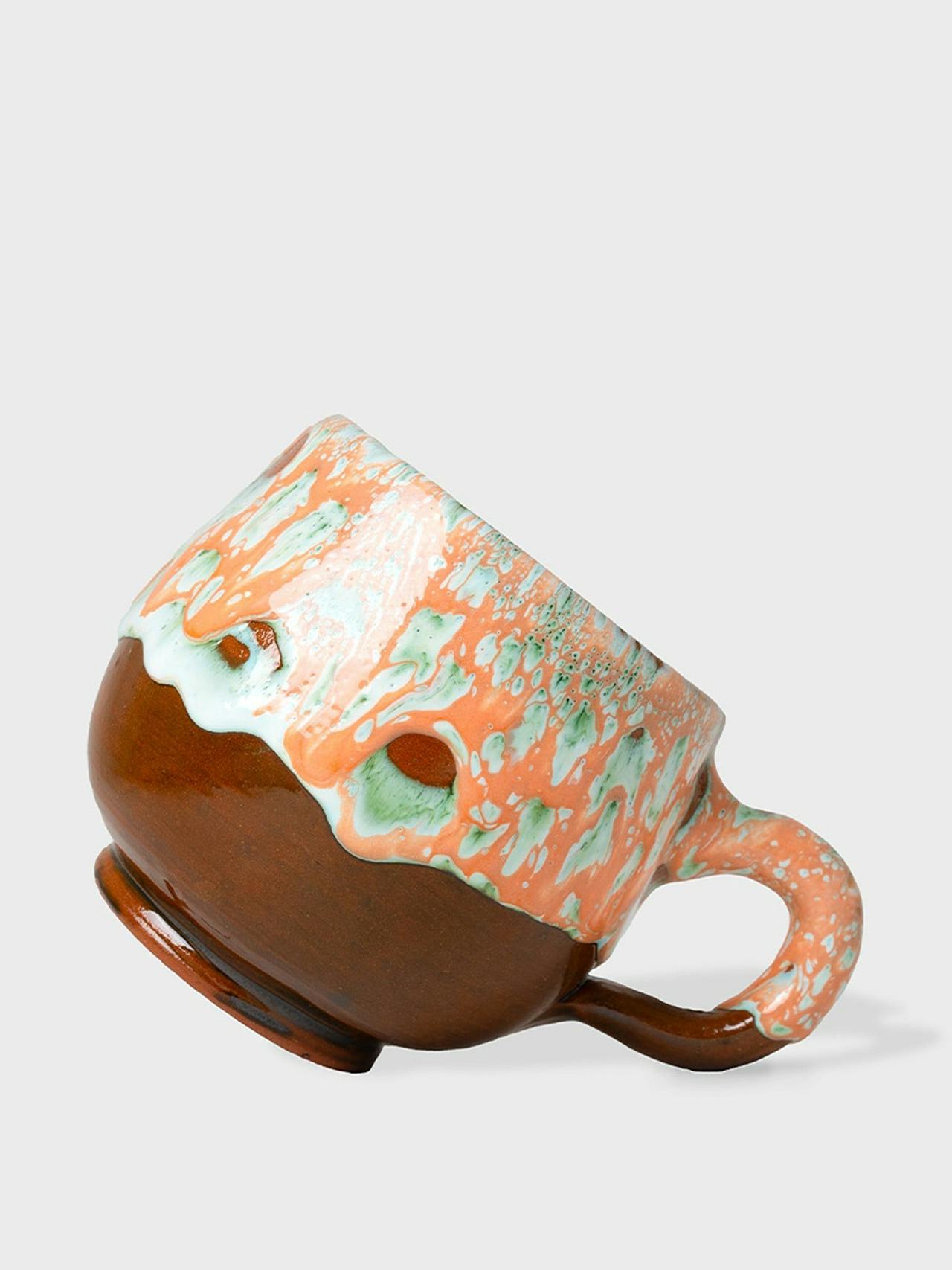 Large peach lava mug  Flukette    - Collagerie