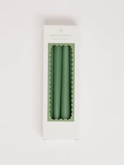 Sage green tapered candles, set of 8 SHOP Maison Margaux    - Collagerie