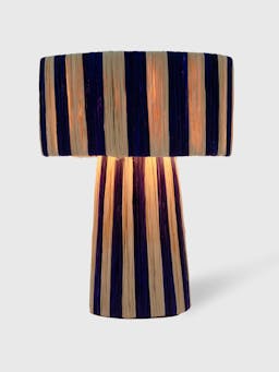 Fig raffia lamp  Flukette    - Collagerie