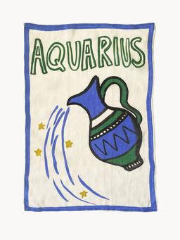 Aquarius tea towel Teatowels Amuse La Bouche    - Collagerie