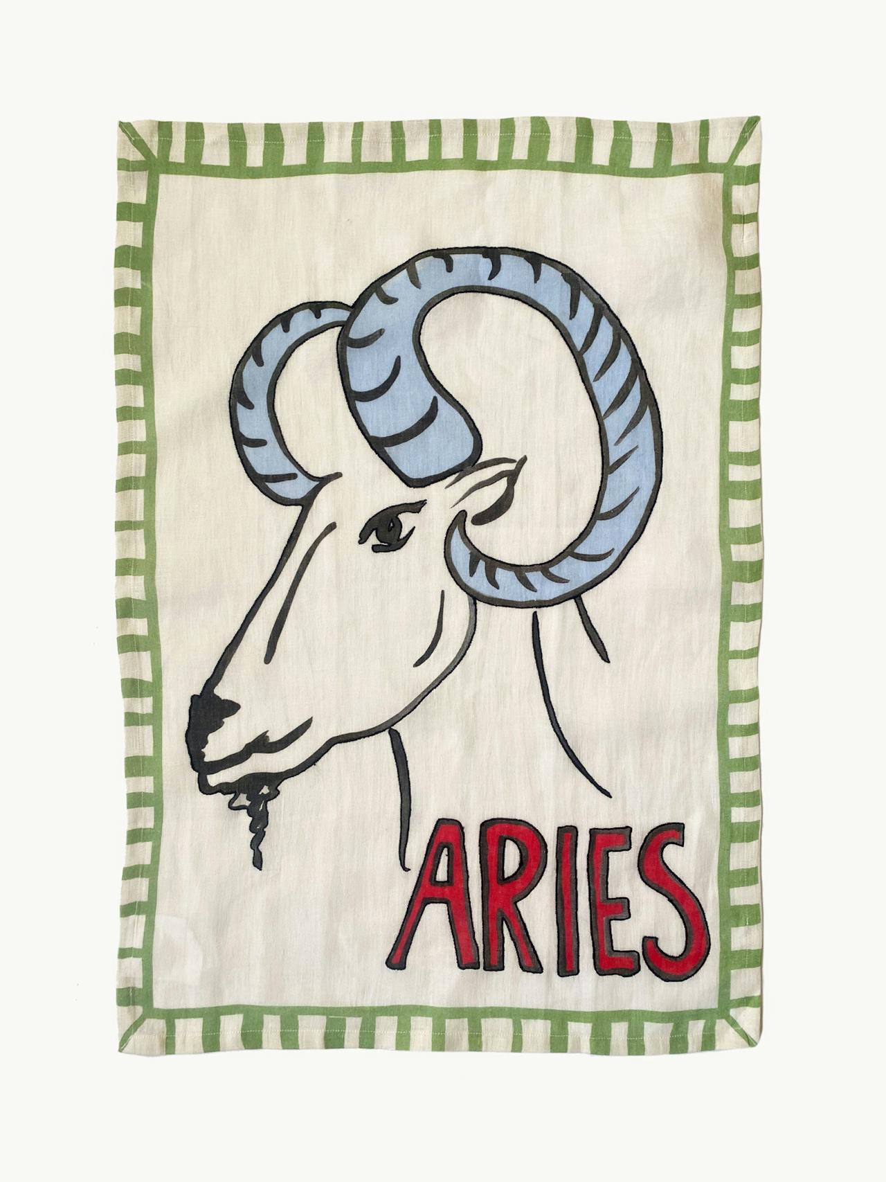 Aries tea towel