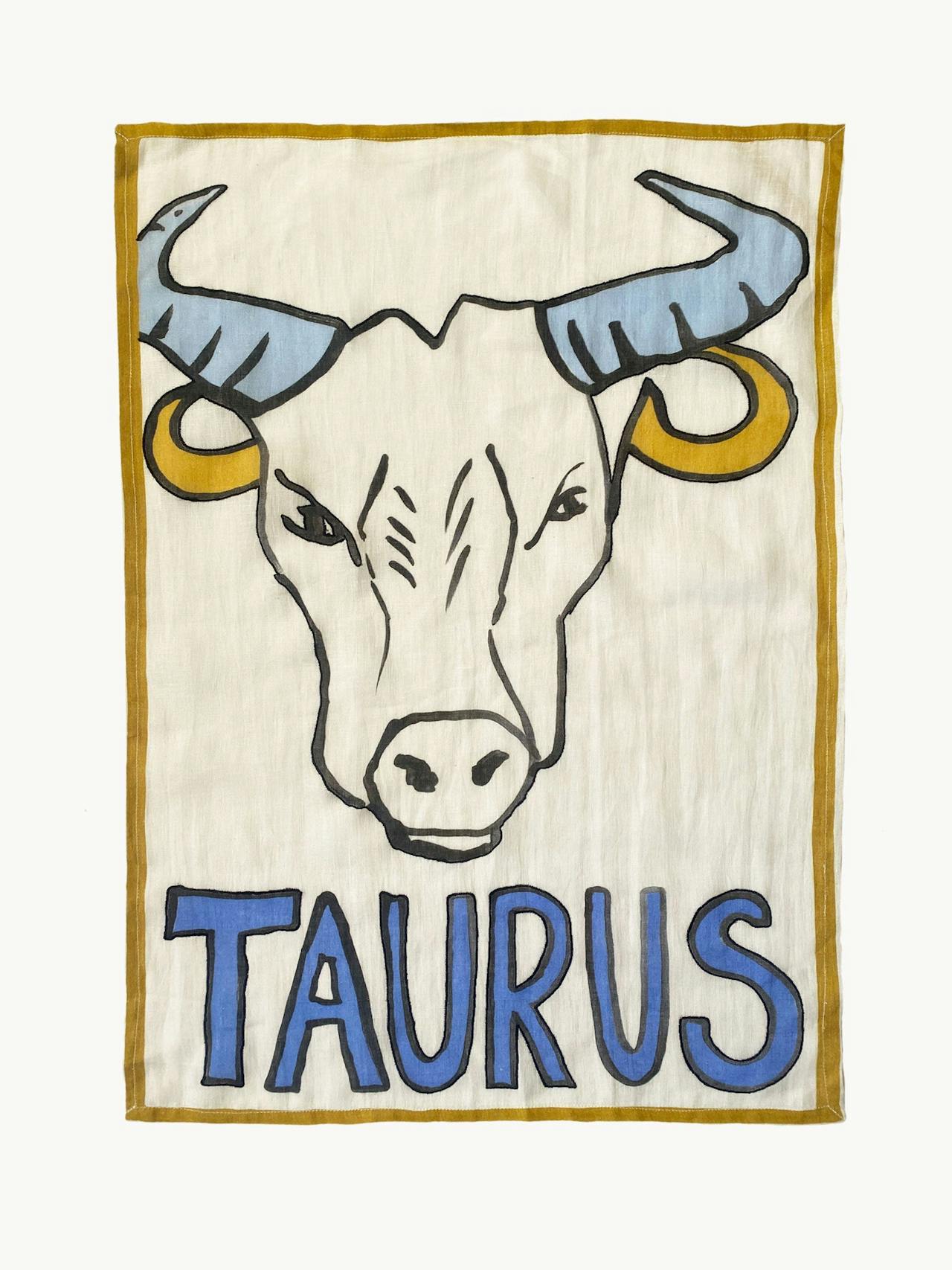 Taurus tea towel