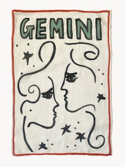 Gemini tea towel Teatowels Amuse La Bouche    - Collagerie