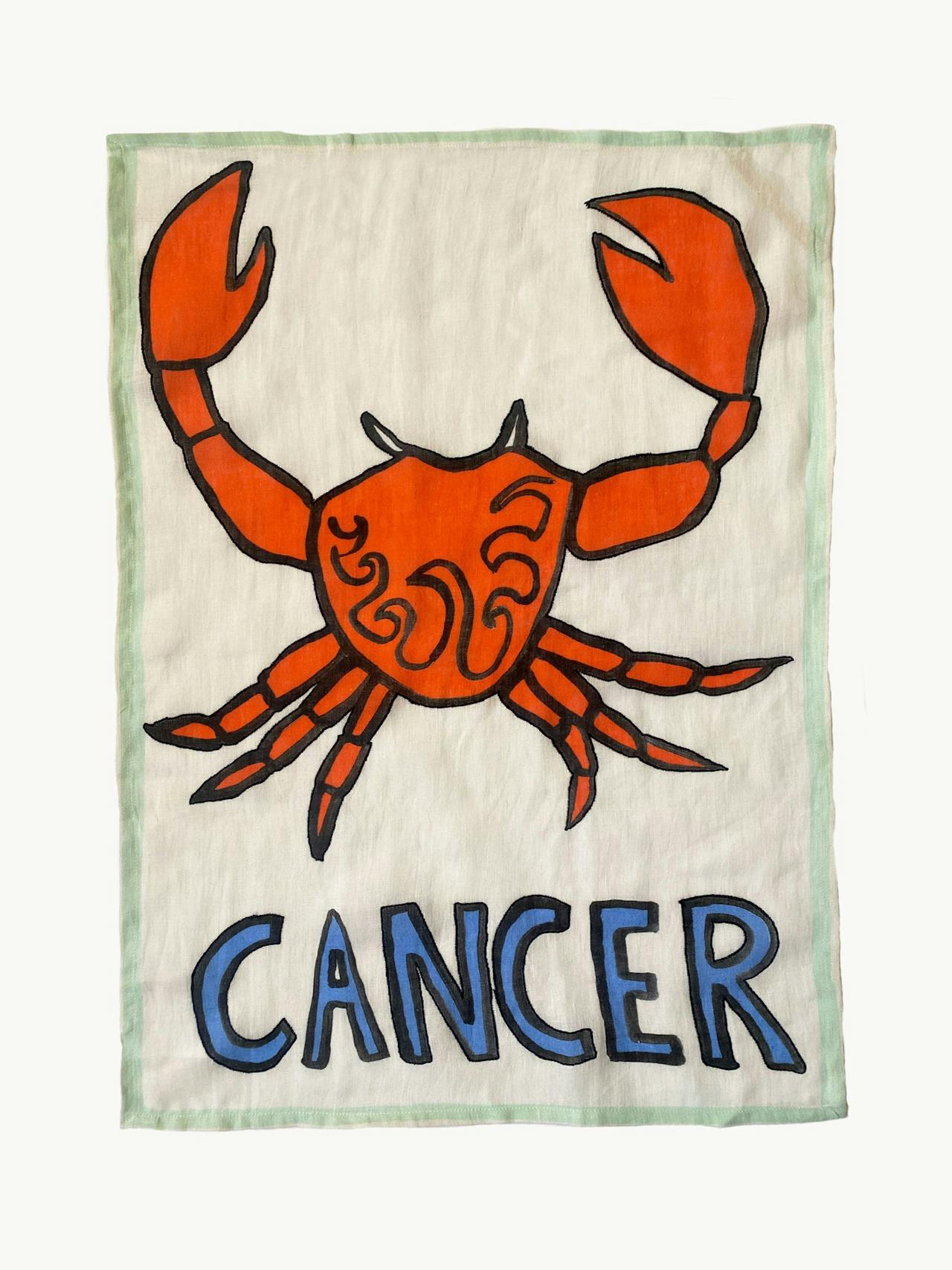 Cancer tea towel