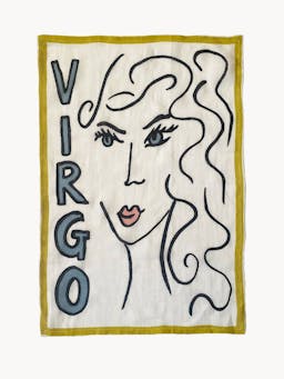 Virgo tea towel Teatowels Amuse La Bouche    - Collagerie