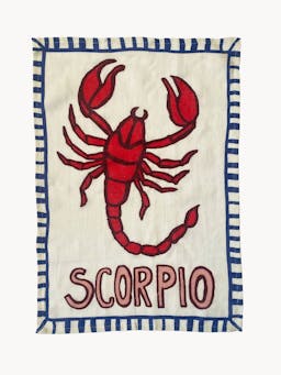 Scorpio tea towel Teatowels Amuse La Bouche    - Collagerie