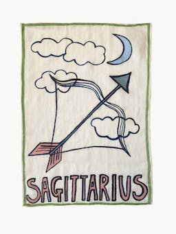 Sagittarius tea towel Teatowels Amuse La Bouche    - Collagerie