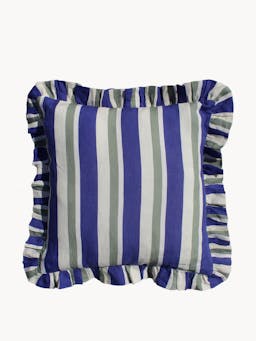 Cobalt and sea green large cushion cover Cushions Amuse La Bouche    - Collagerie