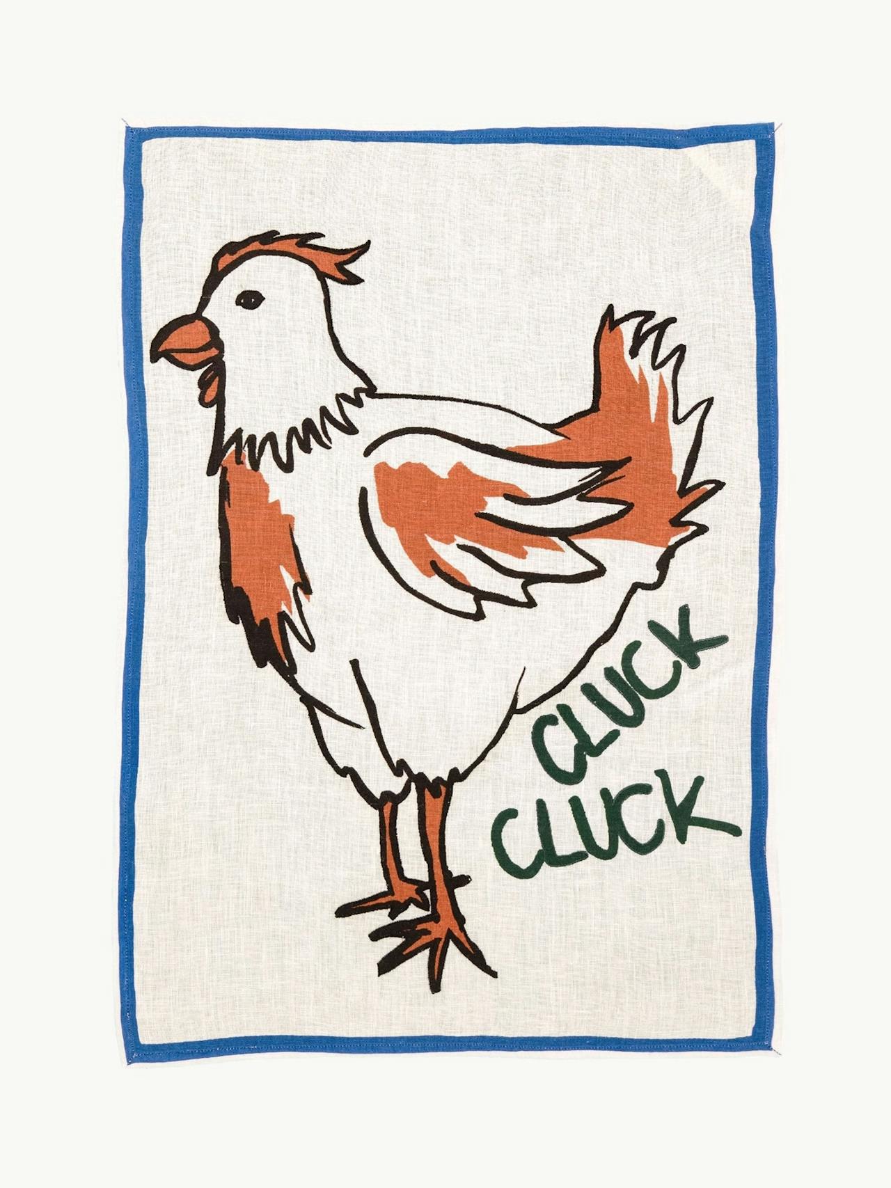 Cluck cluck tea towel