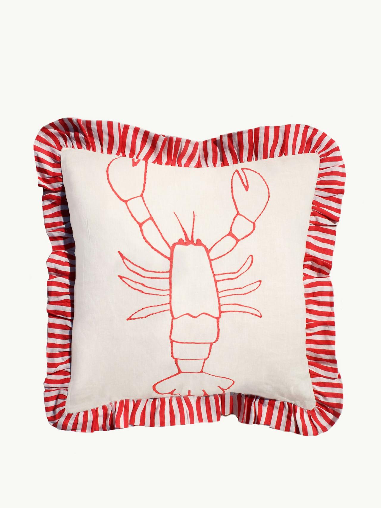 Lobster large cushion cover Cushions Amuse La Bouche    - Collagerie