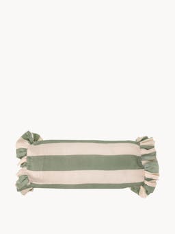 Sea green bolster cover Cushions Amuse La Bouche    - Collagerie