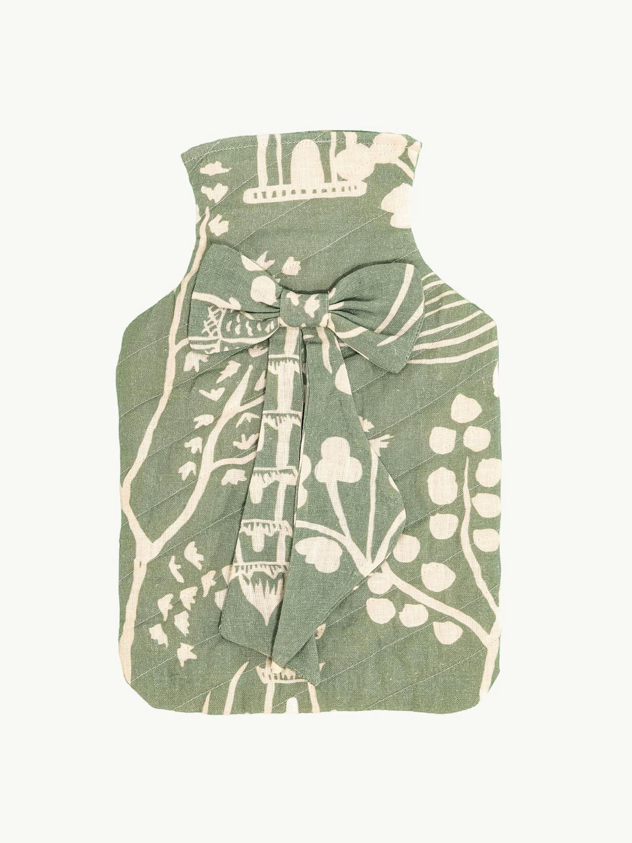 Chinoiserie hot water bottle