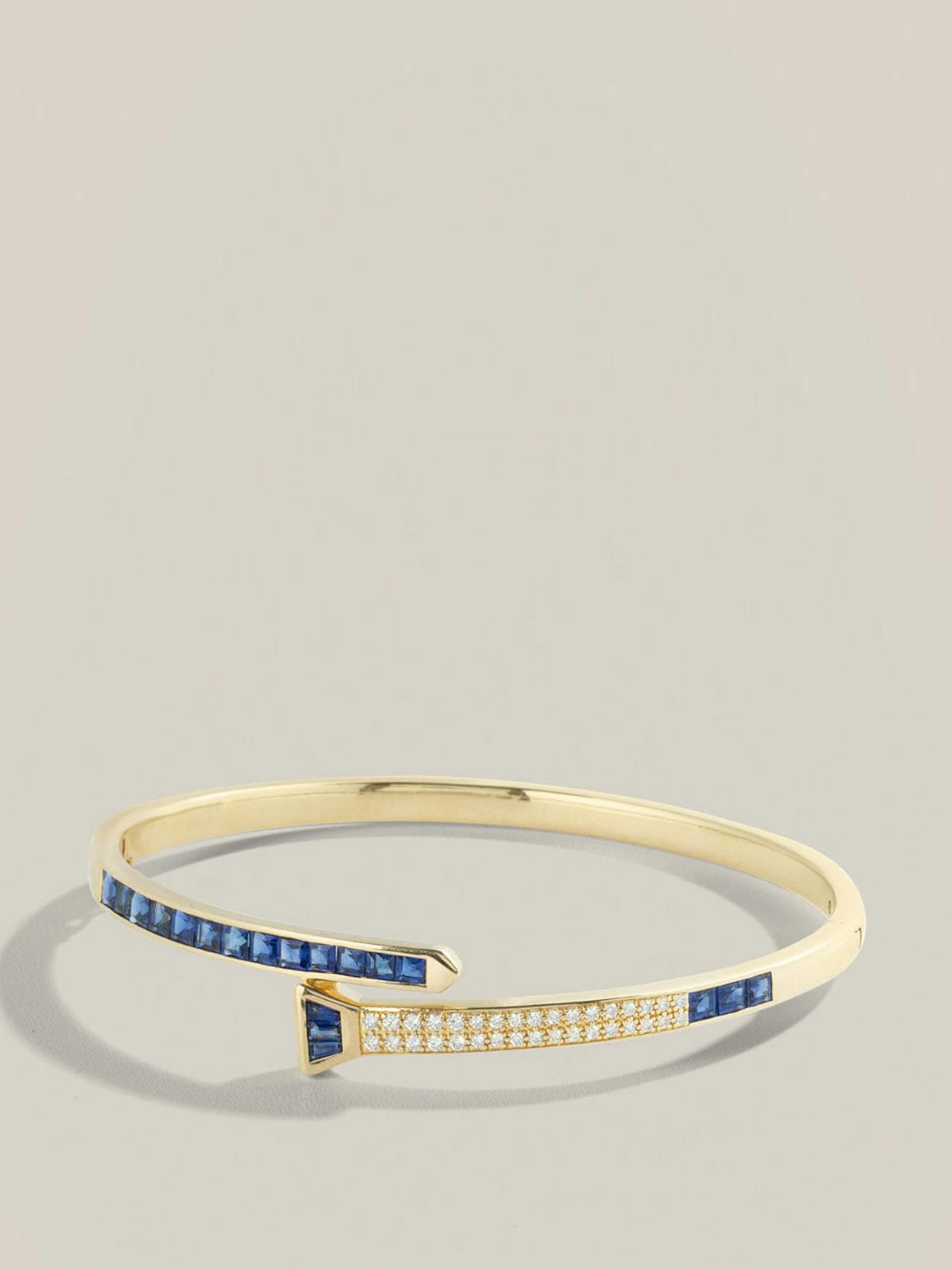 The Lucky One blue sapphire bangle