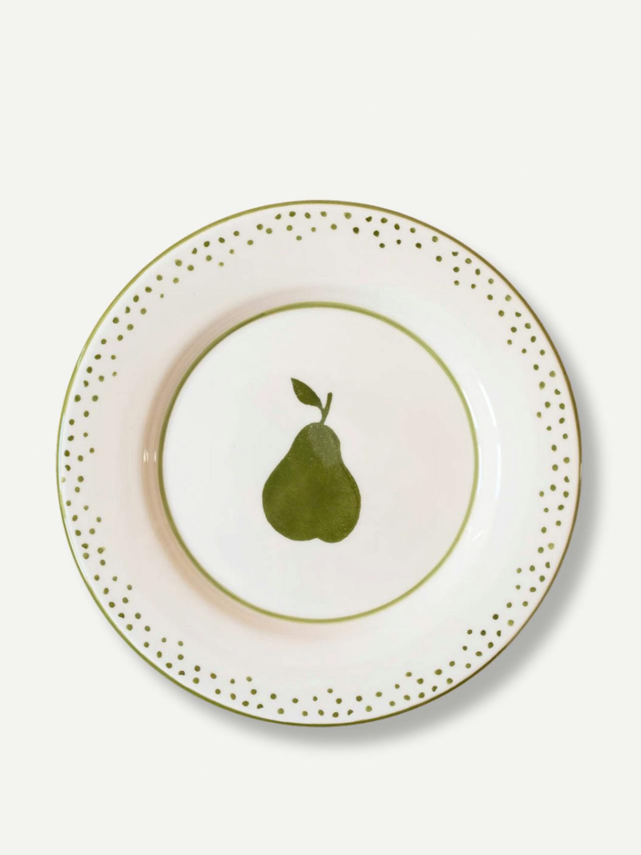 Pera hand-painted dessert plate