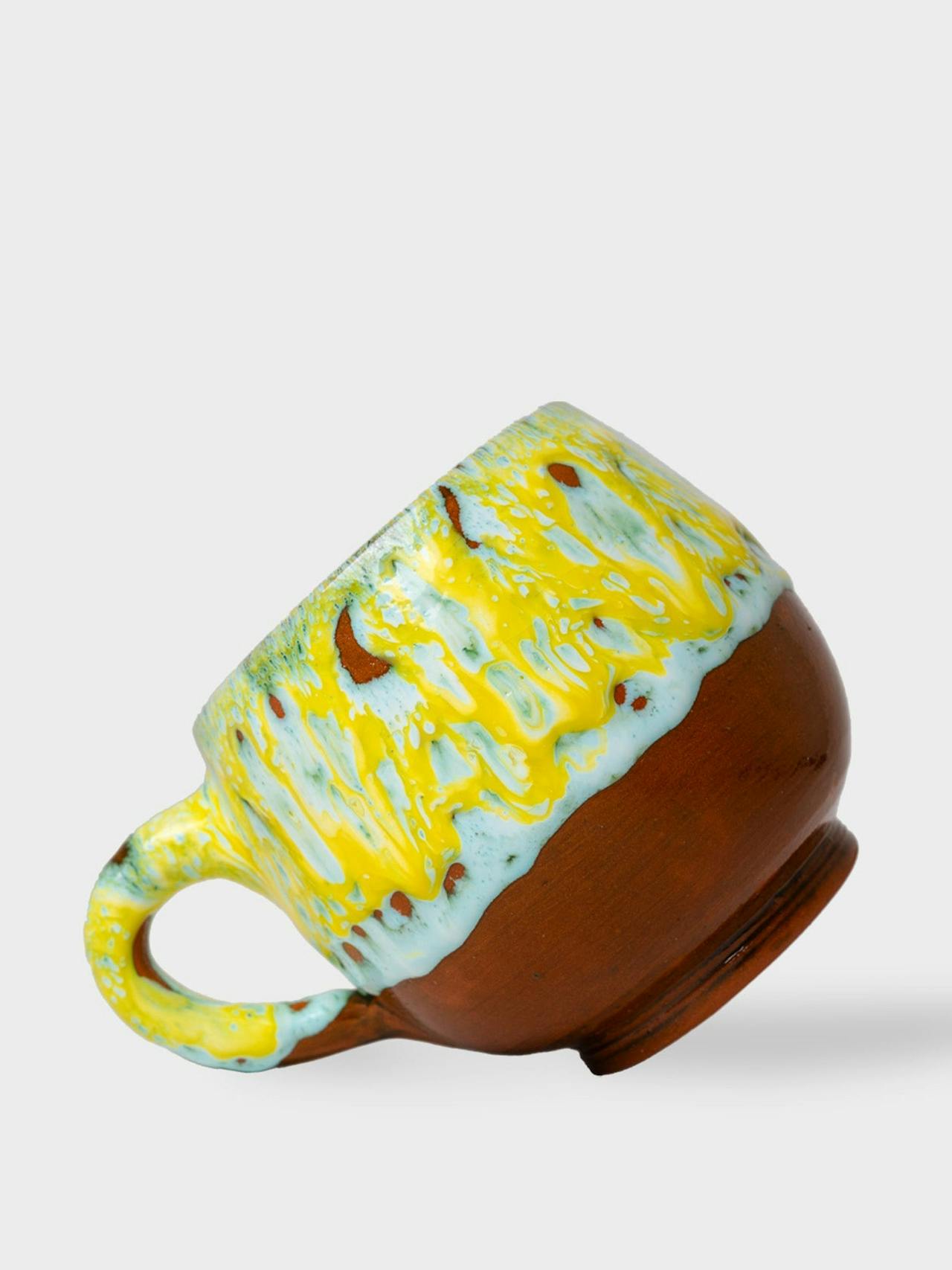 Large lime lava mug  Flukette    - Collagerie