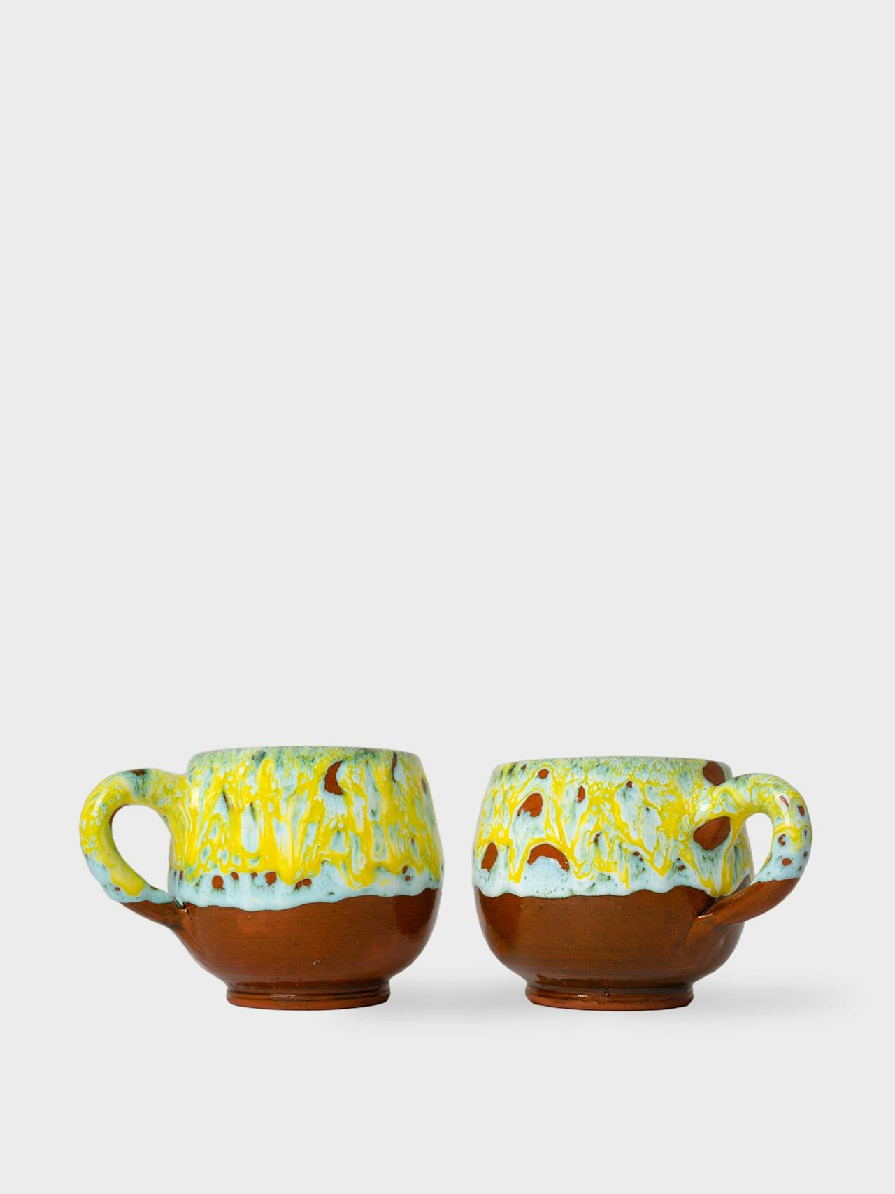 Large lime lava mug  Flukette    - Collagerie