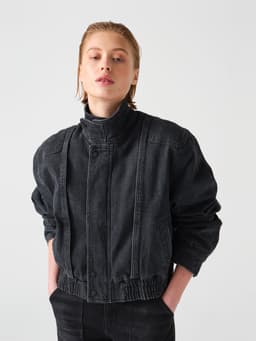 Juno jacket in washed black 6204329090 Seventy + Mochi    - Collagerie