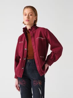 Pablo jacket in burgundy 6204329090 Seventy + Mochi    - Collagerie