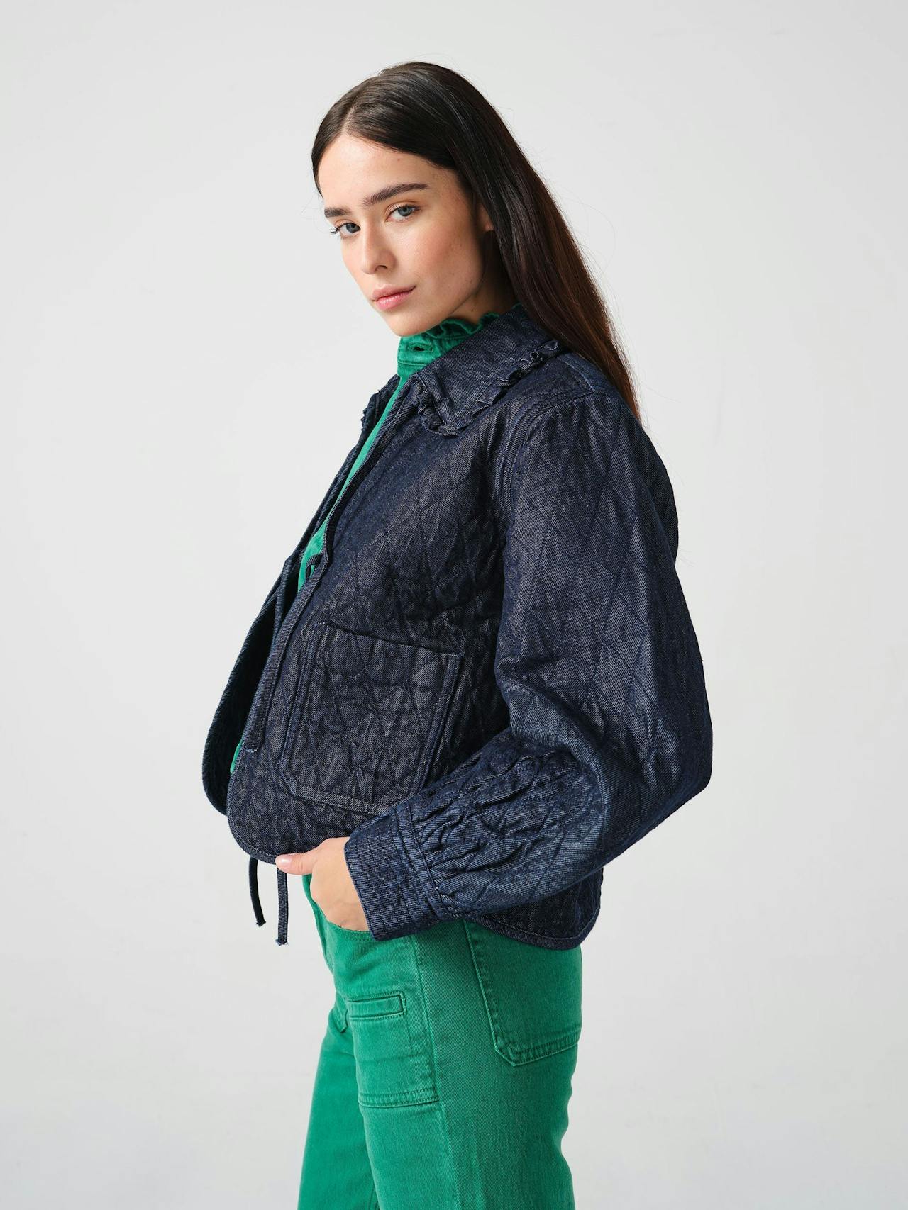 Heidi jacket in indigo rinse 6204329090 Seventy + Mochi    - Collagerie